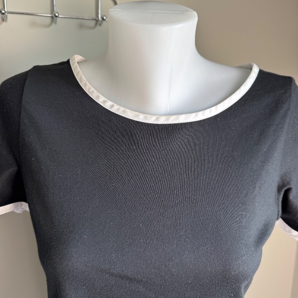Lauren Ralph Lauren Women's Short‎ Bell Sleeve Popover Tee Black Size S Preppy - Picture 4 of 12